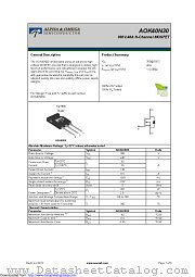 AOK40N30 datasheet pdf Alpha & Omega Semiconductor