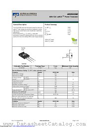 AOK53S60 datasheet pdf Alpha & Omega Semiconductor