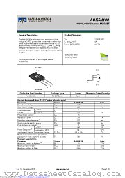 AOK5N100 datasheet pdf Alpha & Omega Semiconductor