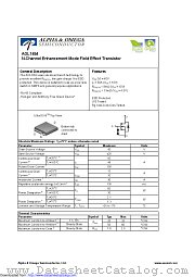 AOL1454 datasheet pdf Alpha & Omega Semiconductor