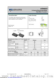 AON4421 datasheet pdf Alpha & Omega Semiconductor