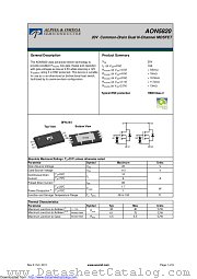 AON5820 datasheet pdf Alpha & Omega Semiconductor