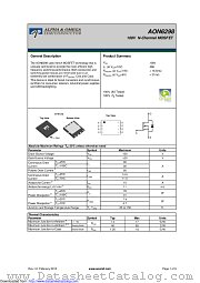 AON6298 datasheet pdf Alpha & Omega Semiconductor