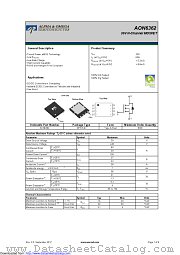 AON6362 datasheet pdf Alpha & Omega Semiconductor