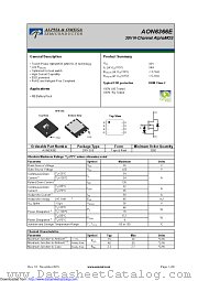 AON6366E datasheet pdf Alpha & Omega Semiconductor