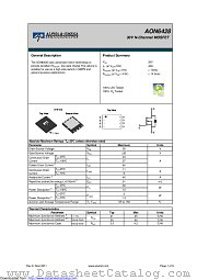 AON6428 datasheet pdf Alpha & Omega Semiconductor