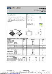 AON6440 datasheet pdf Alpha & Omega Semiconductor