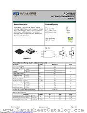 AON6850 datasheet pdf Alpha & Omega Semiconductor