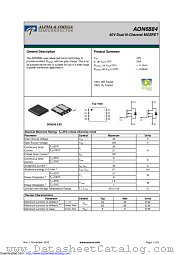 AON6884 datasheet pdf Alpha & Omega Semiconductor