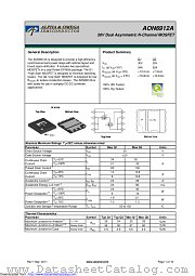 AON6912A datasheet pdf Alpha & Omega Semiconductor