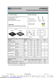 AON6934A datasheet pdf Alpha & Omega Semiconductor