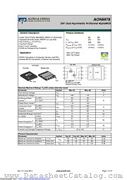 AON6978 datasheet pdf Alpha & Omega Semiconductor