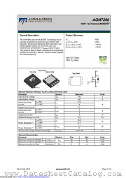 AON7296 datasheet pdf Alpha & Omega Semiconductor