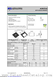 AON7318 datasheet pdf Alpha & Omega Semiconductor