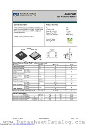 AON7406 datasheet pdf Alpha & Omega Semiconductor