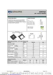 AON7421 datasheet pdf Alpha & Omega Semiconductor