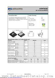 AON7422E datasheet pdf Alpha & Omega Semiconductor