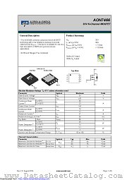 AON7466 datasheet pdf Alpha & Omega Semiconductor
