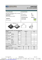 AON7532E datasheet pdf Alpha & Omega Semiconductor