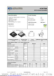 AON7566 datasheet pdf Alpha & Omega Semiconductor