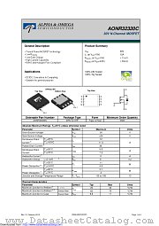 AONR32320C datasheet pdf Alpha & Omega Semiconductor