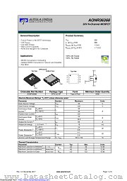 AONR36368 datasheet pdf Alpha & Omega Semiconductor