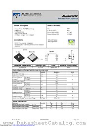 AONS36312 datasheet pdf Alpha & Omega Semiconductor