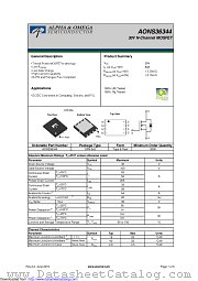 AONS36344 datasheet pdf Alpha & Omega Semiconductor