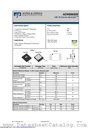 AONS66920 datasheet pdf Alpha & Omega Semiconductor