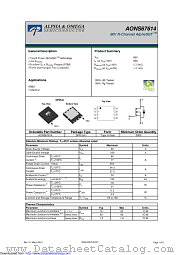 AONS67614 datasheet pdf Alpha & Omega Semiconductor
