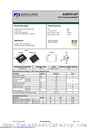 AOSP21357 datasheet pdf Alpha & Omega Semiconductor