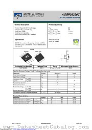 AOSP36326C datasheet pdf Alpha & Omega Semiconductor