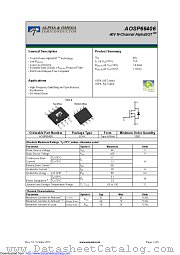 AOSP66406 datasheet pdf Alpha & Omega Semiconductor