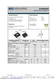 AOSP66920 datasheet pdf Alpha & Omega Semiconductor