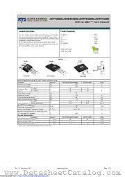 AOT15S60L datasheet pdf Alpha & Omega Semiconductor