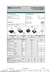 AOT262L datasheet pdf Alpha & Omega Semiconductor