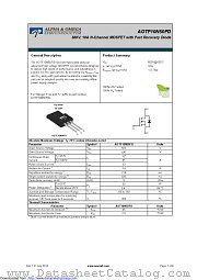 AOTF10N50FD datasheet pdf Alpha & Omega Semiconductor