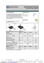 AOTF3N100 datasheet pdf Alpha & Omega Semiconductor