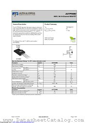 AOTF9N90 datasheet pdf Alpha & Omega Semiconductor