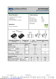 AOTS32338C datasheet pdf Alpha & Omega Semiconductor