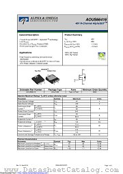 AOUS66416 datasheet pdf Alpha & Omega Semiconductor