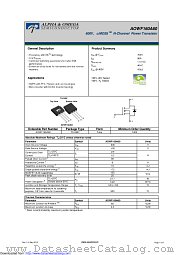 AOWF160A60 datasheet pdf Alpha & Omega Semiconductor