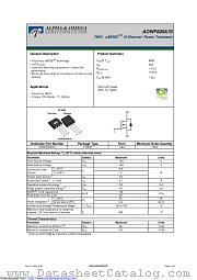 AOWF600A70 datasheet pdf Alpha & Omega Semiconductor
