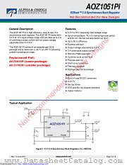 AOZ1051PI datasheet pdf Alpha & Omega Semiconductor