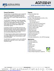 AOZ1232QI-01 datasheet pdf Alpha & Omega Semiconductor