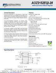 AOZ2152EQI-28 datasheet pdf Alpha & Omega Semiconductor
