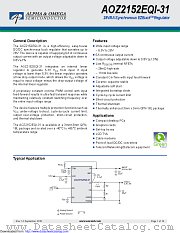 AOZ2152EQI-31 datasheet pdf Alpha & Omega Semiconductor