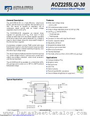 AOZ2255LQI-30 datasheet pdf Alpha & Omega Semiconductor