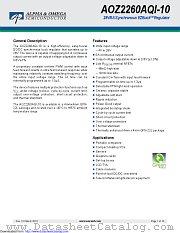 AOZ2260AQI-10 datasheet pdf Alpha & Omega Semiconductor