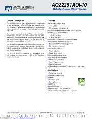 AOZ2261AQI-10 datasheet pdf Alpha & Omega Semiconductor